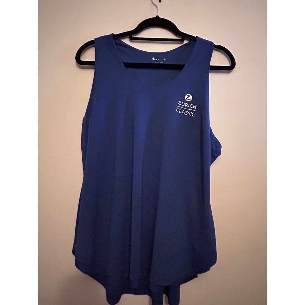 Peter Millar Zurich Classic Tank Top Women XL Blue Excellent UPF 50+ Stretch